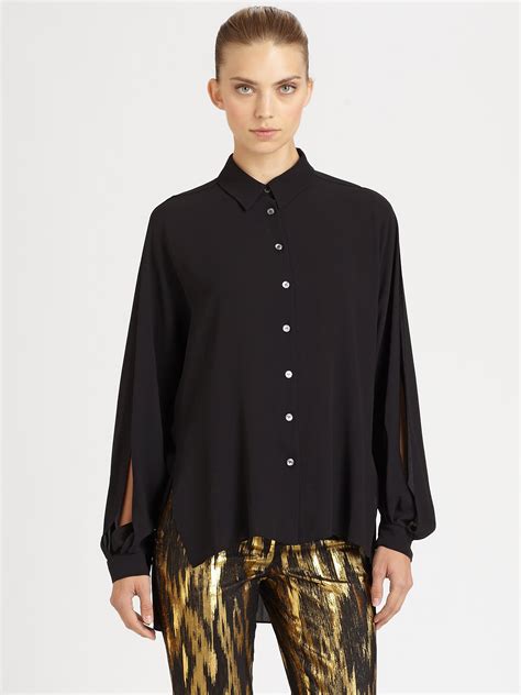 michael kors silk blouse